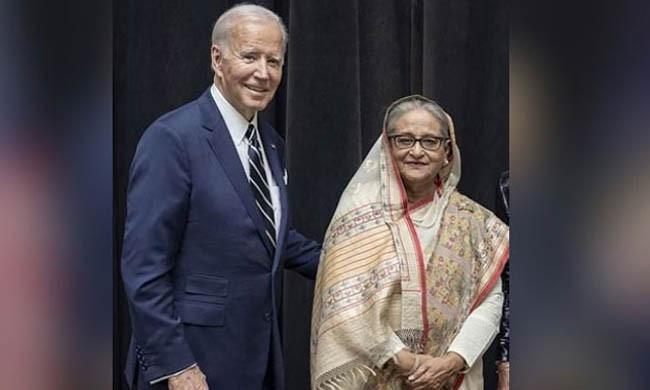 শেখ হাসিনাকে বাইডেনের চিঠি