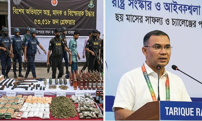 রাষ্ট্র সংস্কার ও আইনশৃঙ্খলা পুনর্গঠনে সরকারের ছয় মাস