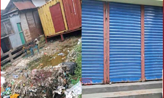 চাটখিলে প্রশাসনের নাকের ডগায় পৌরসভার ব্রিজ দখল করে দোকান নির্মাণ প্রভাবশালী মহলের বিরুদ্ধে অভিযোগ, প্রশাসনের নীরবতায় ক্ষুব্ধ স্থানীয়রা