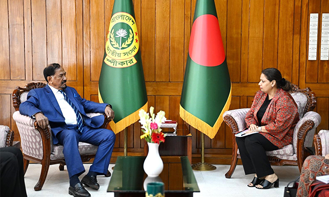 স্পীকারের সাথে UN WOMEN বাংলাদেশ প্রতিনিধির সৌজন্য সাক্ষাৎ